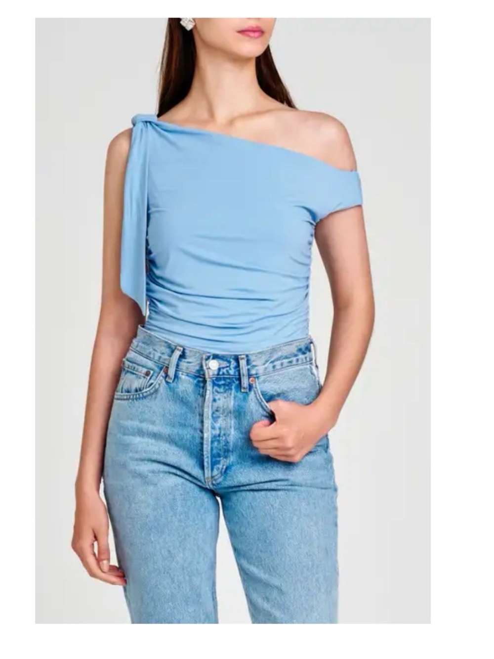 Nordstrom Dusty Blue Knit Top